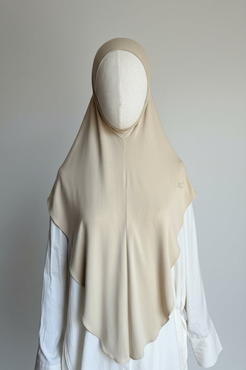 Bamboo Jersey khimar - Butter Vanilla