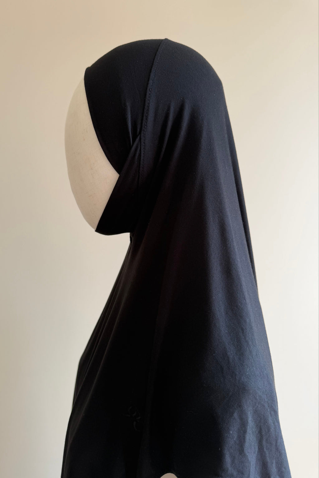 Bamboo Jersey Khimar - Black