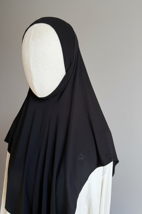 Bamboo Jersey Khimar - Black