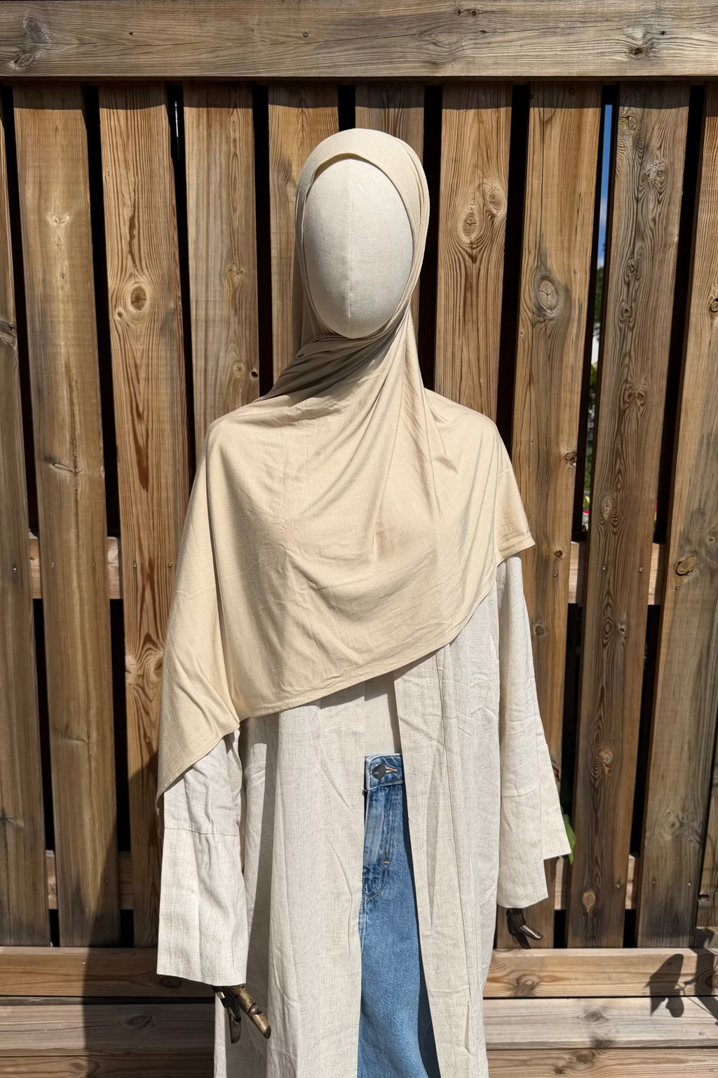 Bamboo jersey hijab – Butter Vanilla