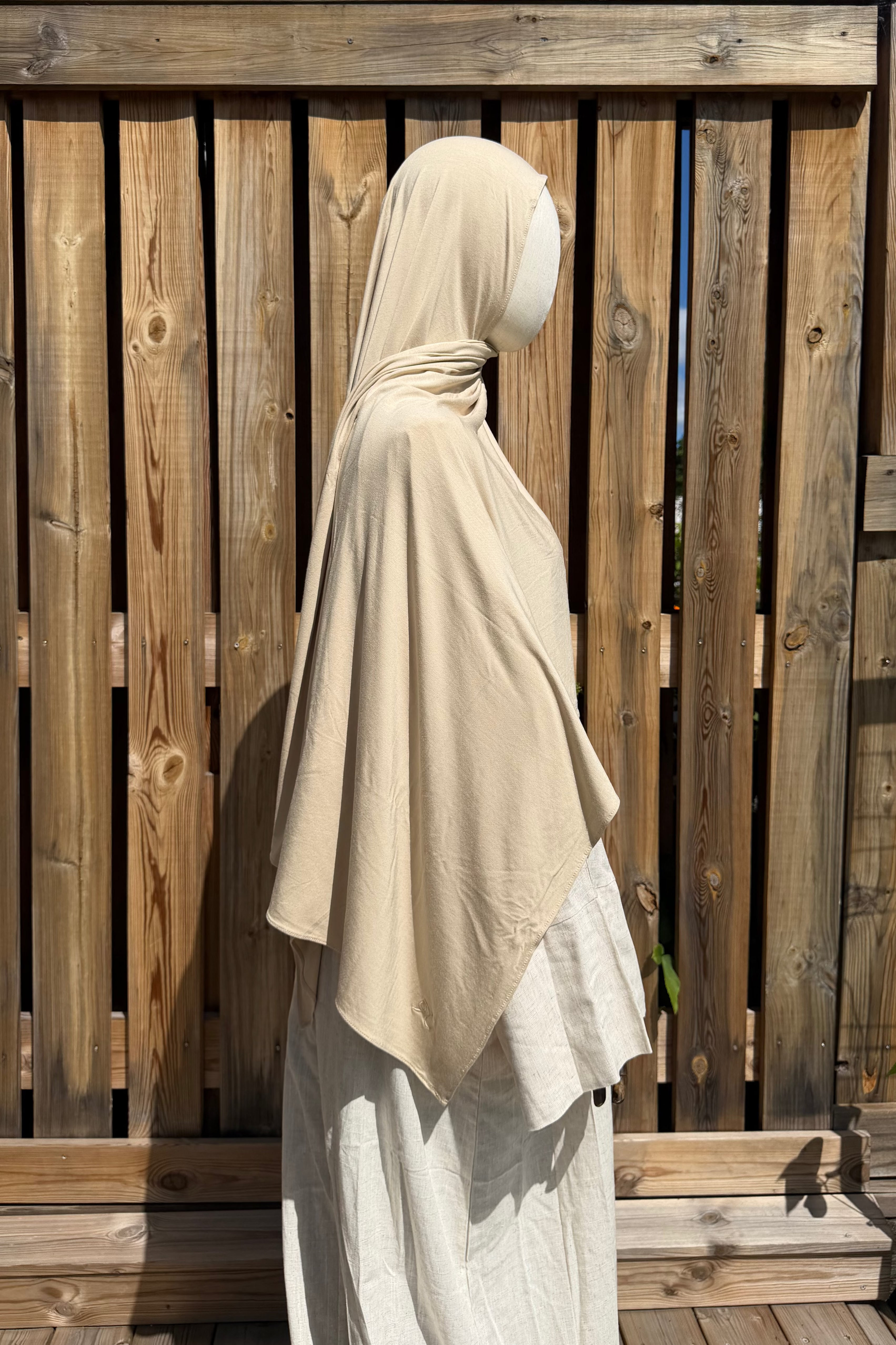 Bamboo jersey hijab – Butter Vanilla